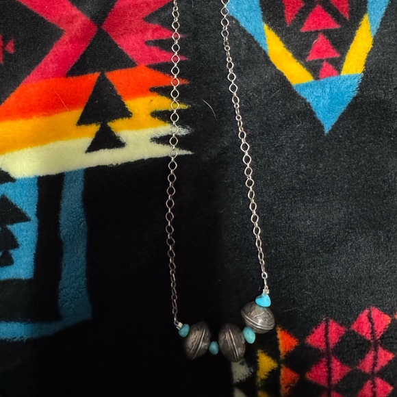 THE QUANAH TURQUOISE DIME NECKLACE - Picture 3 of 5